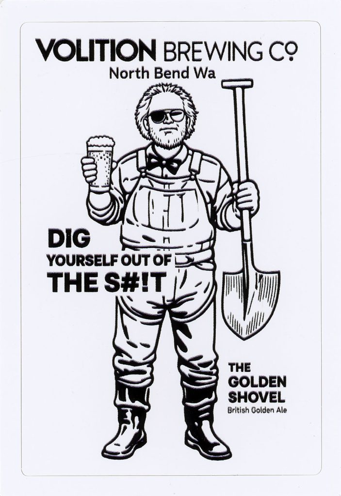 Golden Shovel sticker