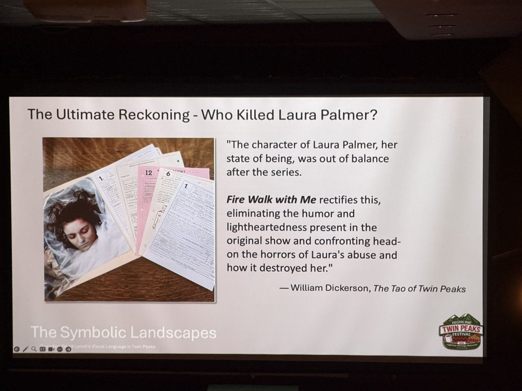 Twin Peaks Presentation during Twin Peaks Festival at Tin Room