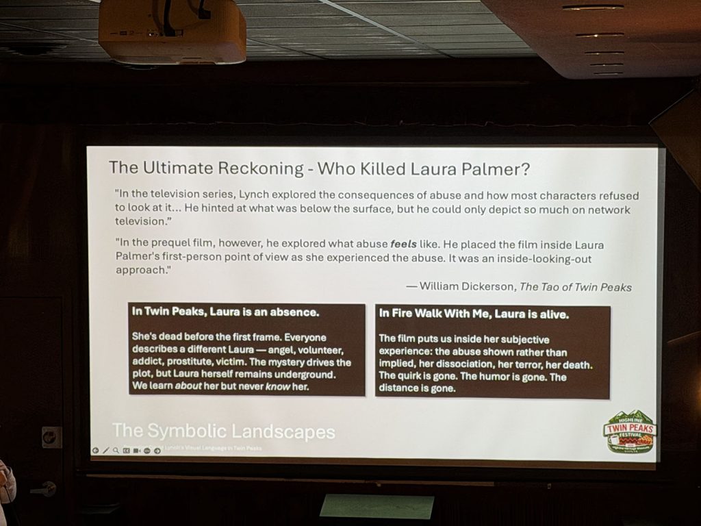 Twin Peaks Presentation during Twin Peaks Festival at Tin Room