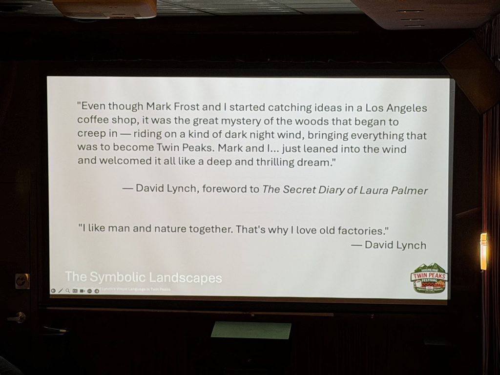 Twin Peaks Presentation during Twin Peaks Festival at Tin Room