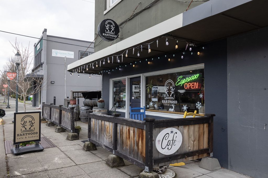 Exterior of Hartwood Cafe