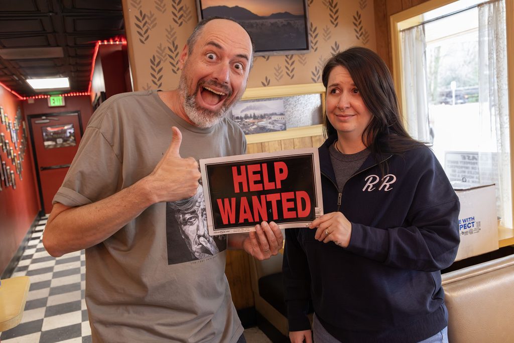 Scott Ryan and Rachel at Twede's Cafe