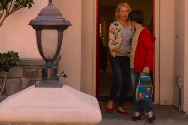 Janey-E and Sonny Jim at the front door of their home