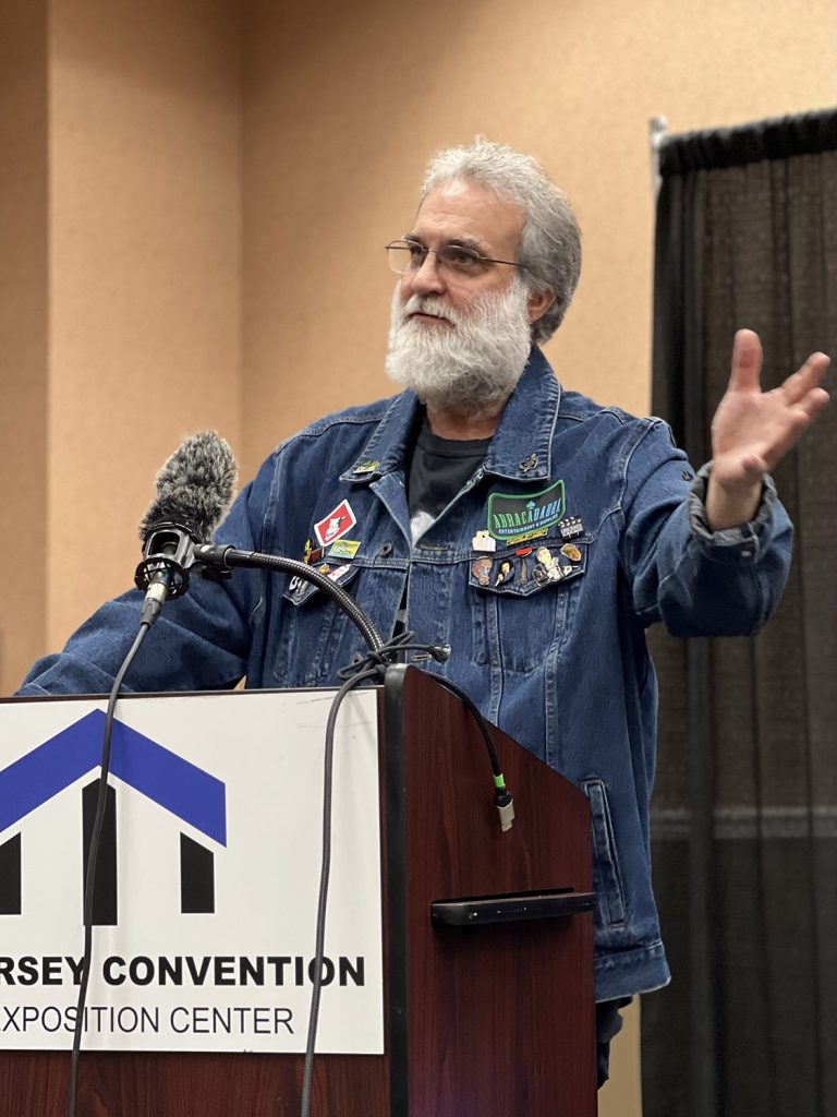 Jeff Goodwin speaking at podium