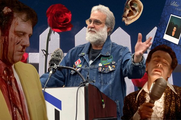 Image collage of Blue Velvet icons and Jeff Goodwin