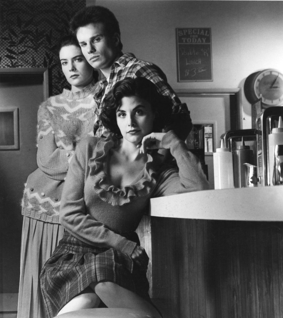 Donna Hayward, James Hurley and Audrey Horne at the Double R DinerT