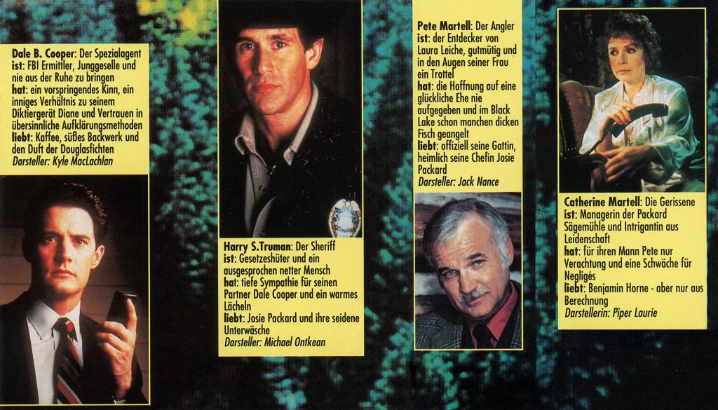 Character profiles for Twin Peaks characters