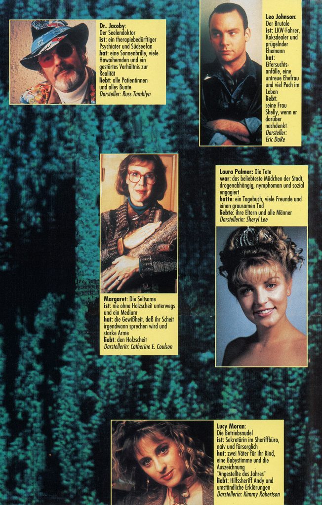 Character profiles for Twin Peaks characters