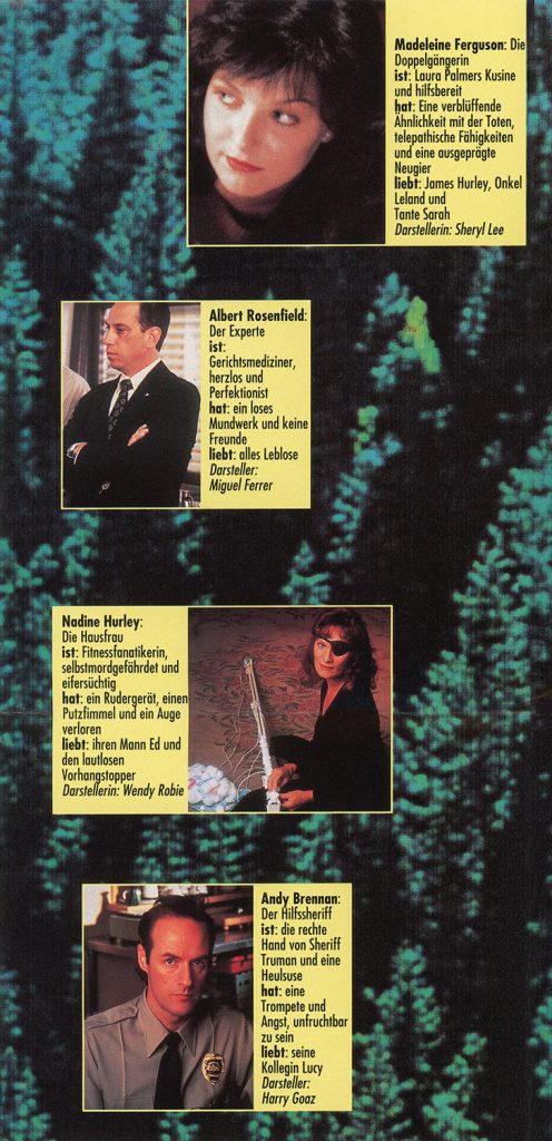 Character profiles for Twin Peaks characters