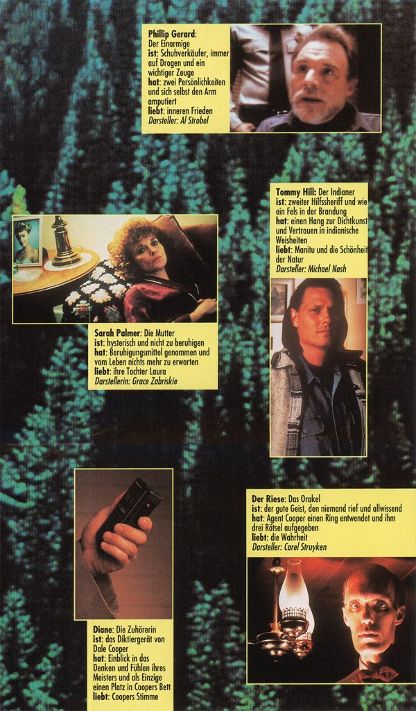 Character profiles for Twin Peaks characters