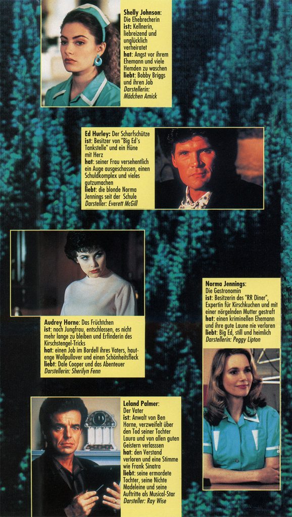 Character profiles for Twin Peaks characters