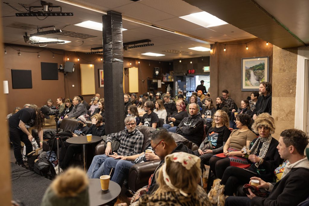 Packed room in Boxley's Jazz Club