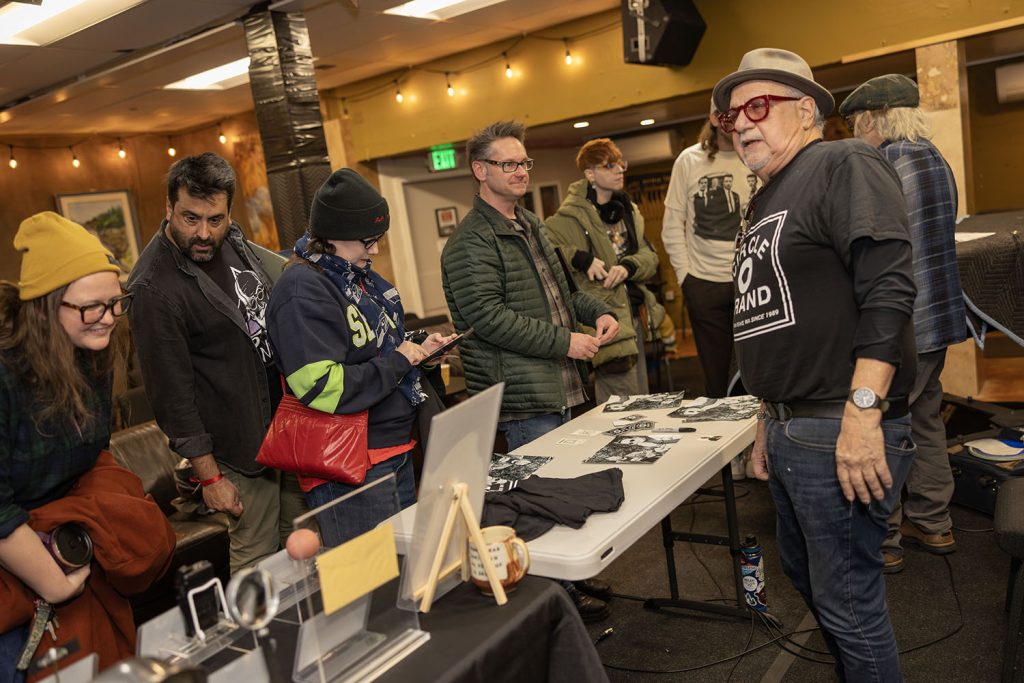 Jeff Moore speaking with attendees