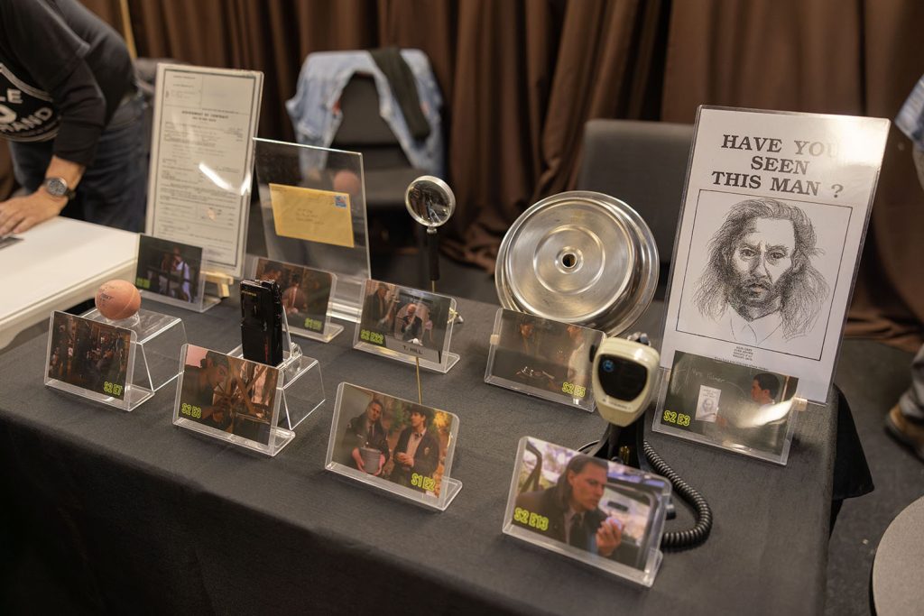 Table of Twin Peaks props