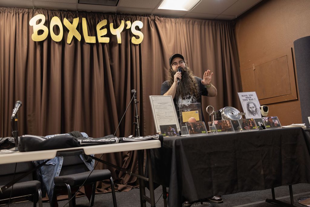 Vinnie Guidera welcoming people to Boxley's