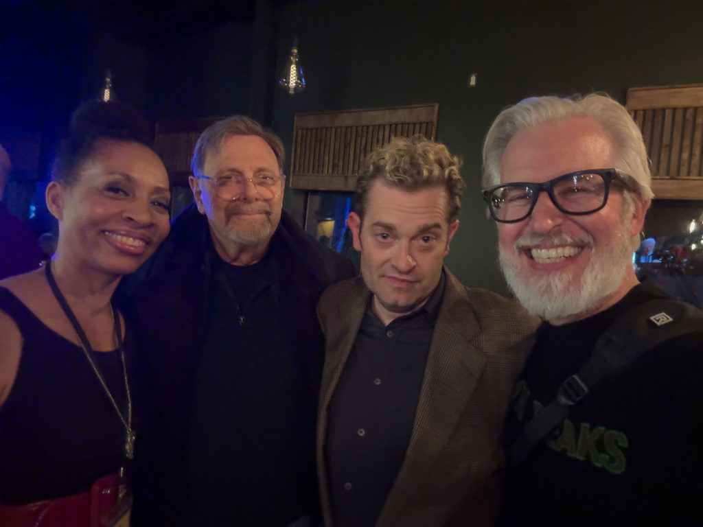 Group of people at a bar