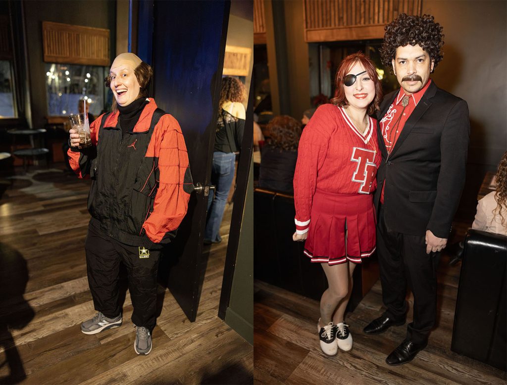 People dressed as Twin Peaks characters