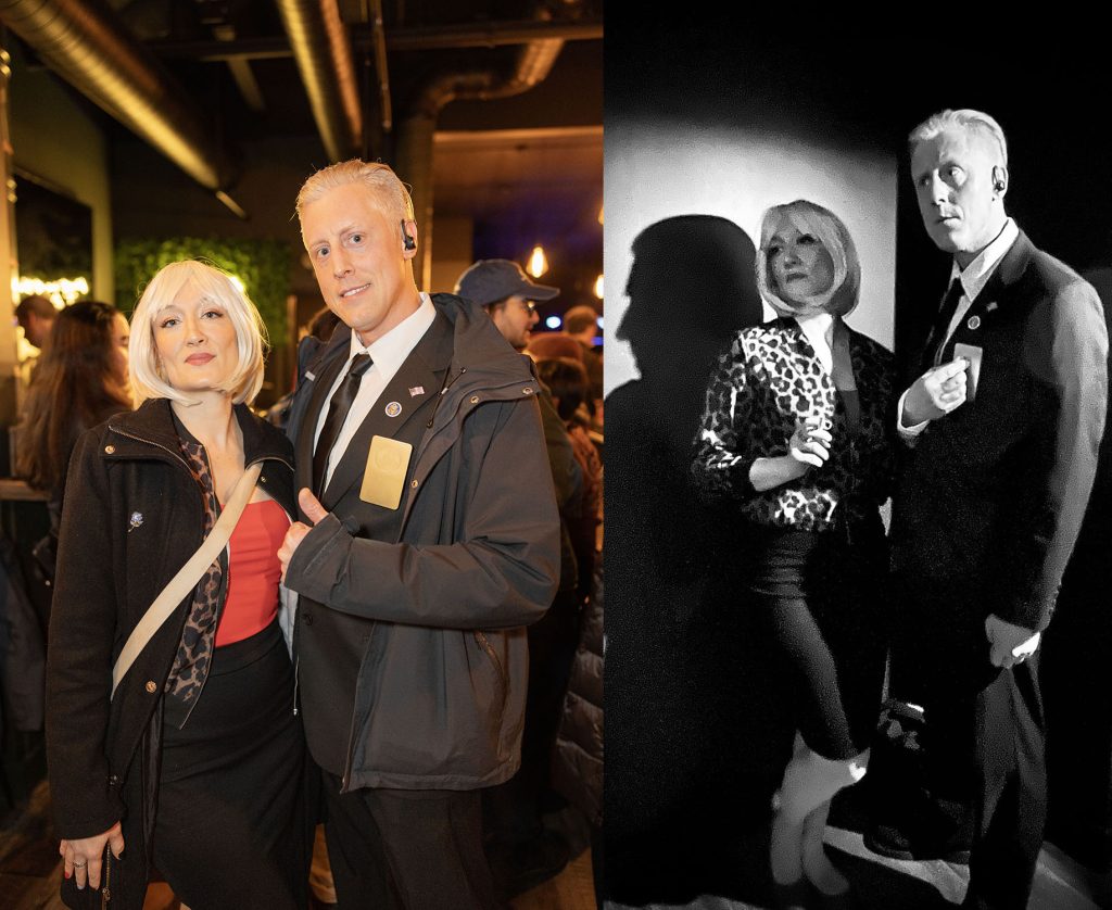 People dressed as Twin Peaks characters