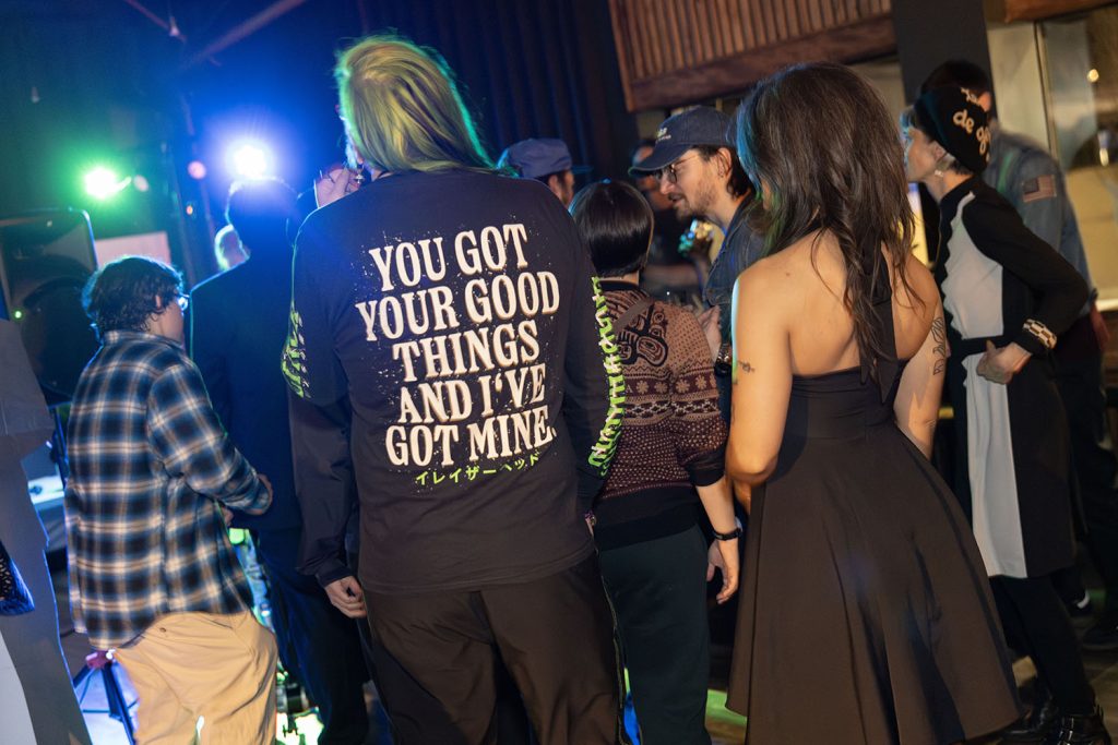 A dance floor with people