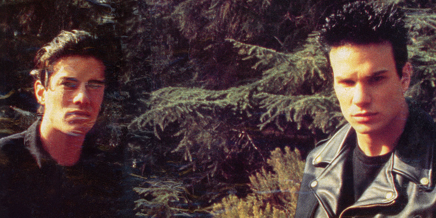 Bobby Briggs (Dana Ashbrook) and James Hurley (James Marshall) in a field