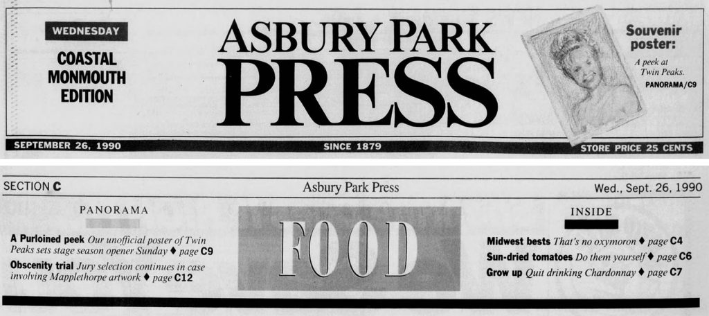 Asbury Park Press Mastheads