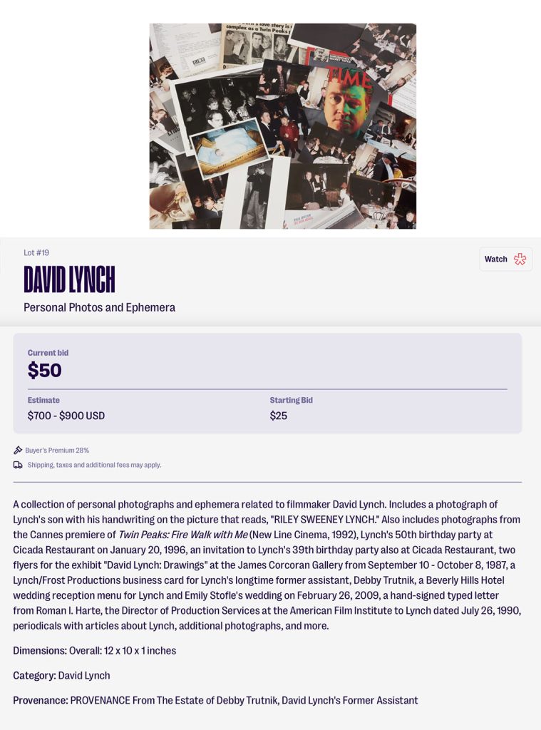 Julien's Auctions - Lot 19, December 2025