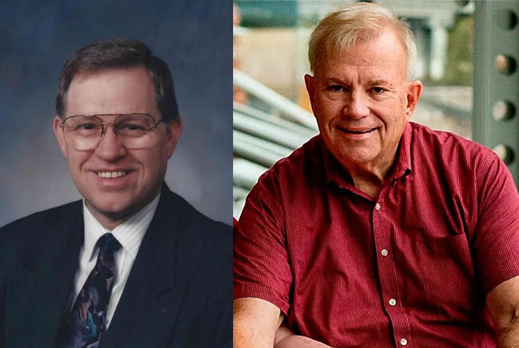 Mayor Pete Kinch and Jim Shields from Parks and Recreation
