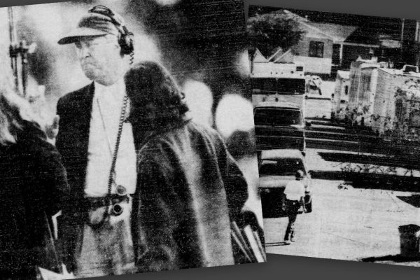 Black and white photos of production in Everett, Washington