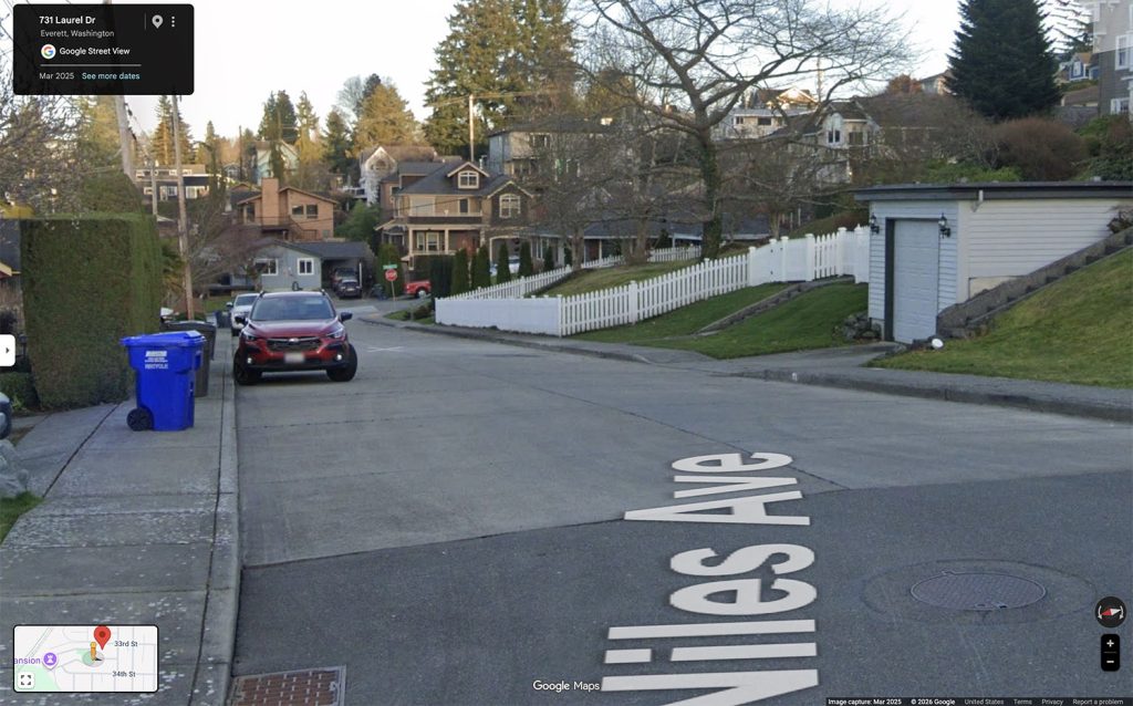 Street view of Rucker Hill neighborhood