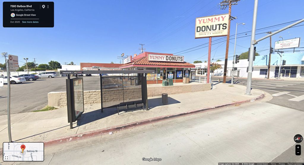 Yummy Donuts via Google Maps Street View