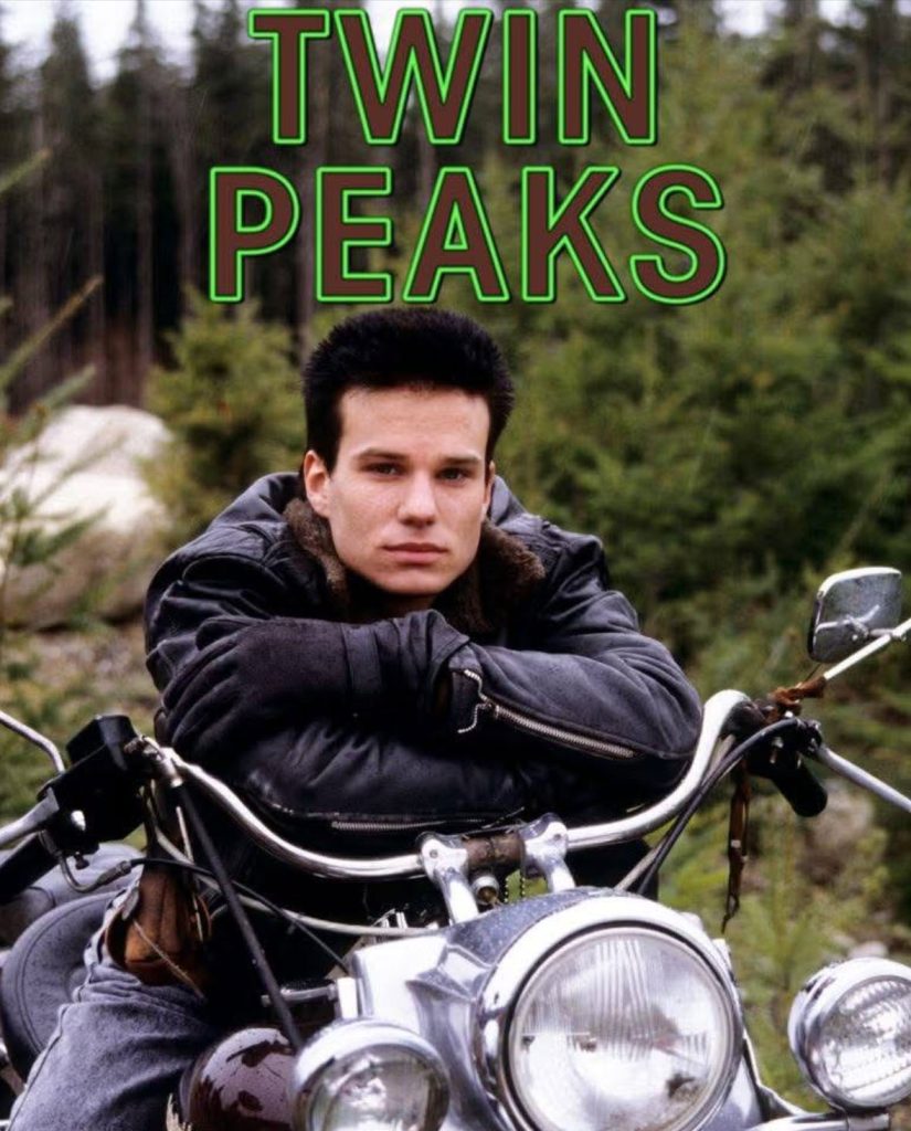 James Marshall sitting on a motorcycle