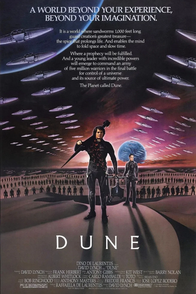 Movie poster for David Lynch's Dune