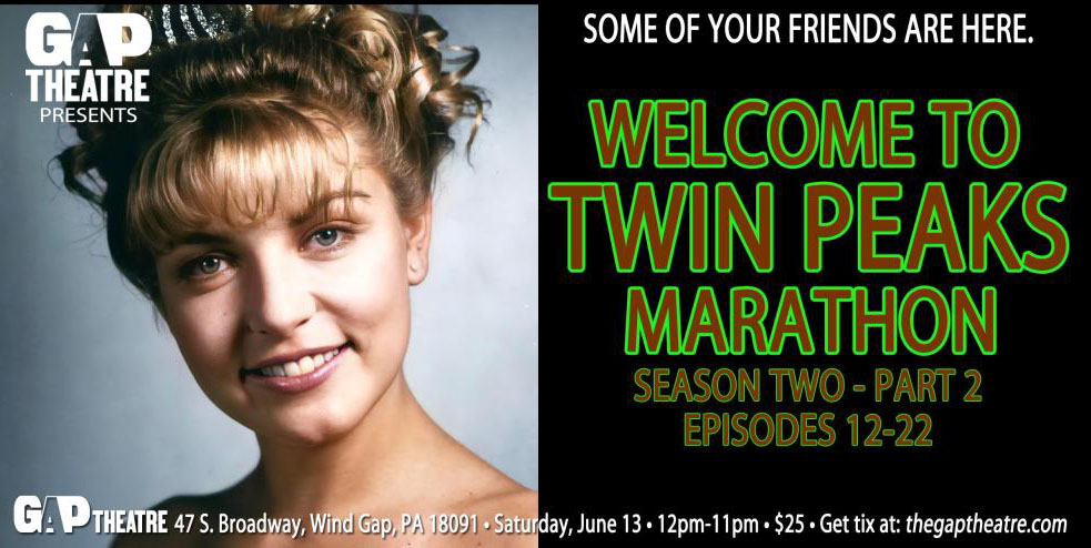 GAP Theater banner ad for Twin Peaks Season 2 marathon