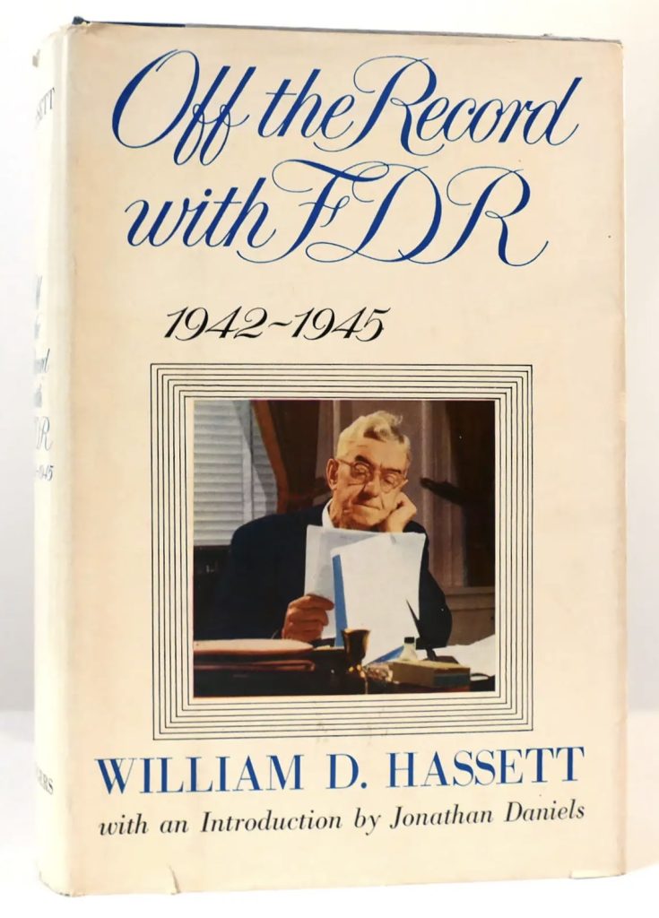 Off the Record with FDR book cover