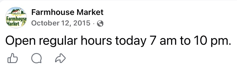 Facebook posting