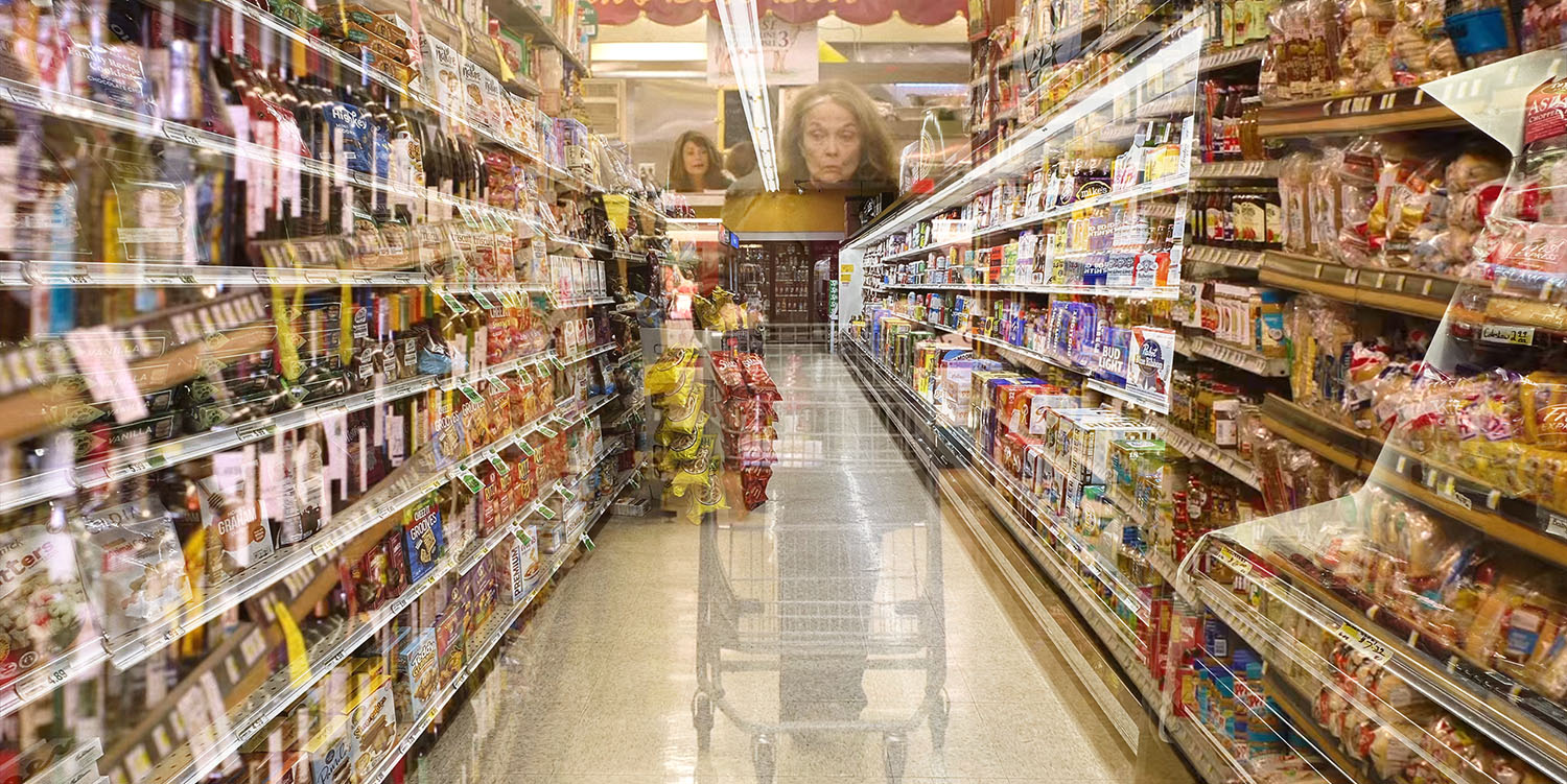 Sarah Palmer in the grocery store