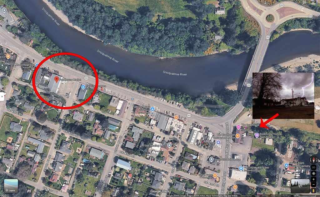 Aerial View of Fall City, WA from Google Maps