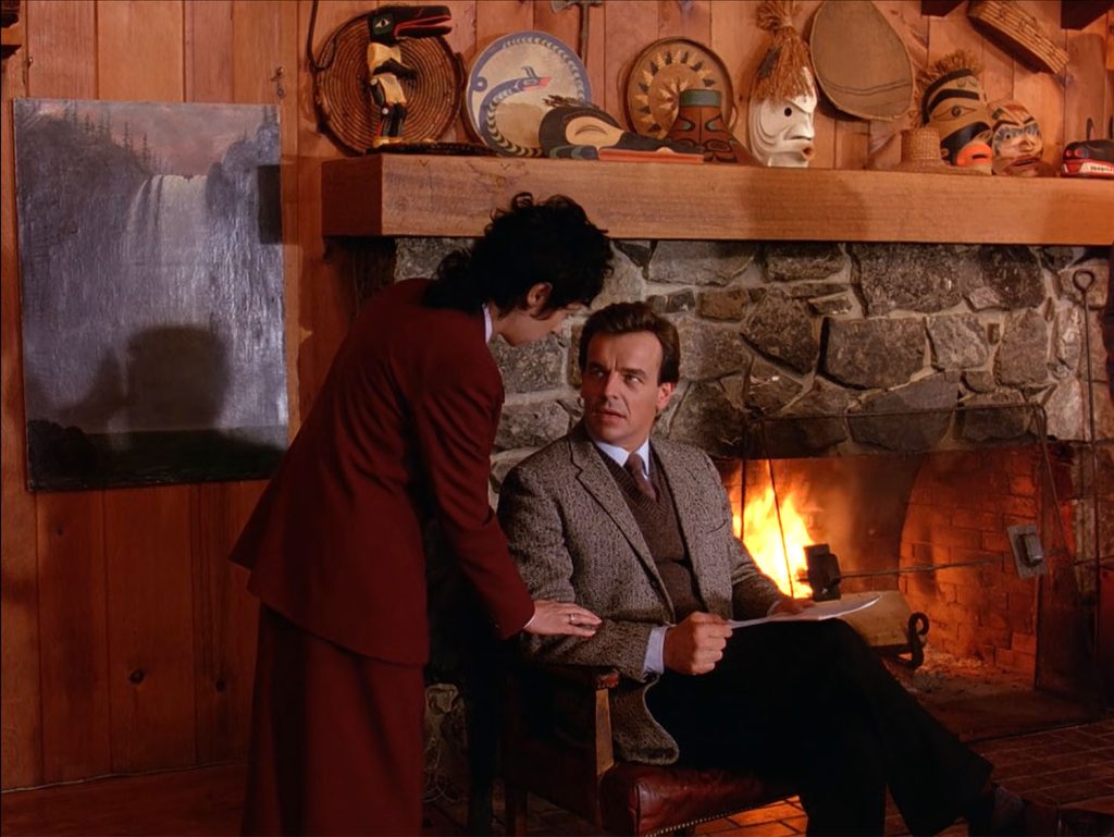 Julie Duvic speaking to Leland Palmer
