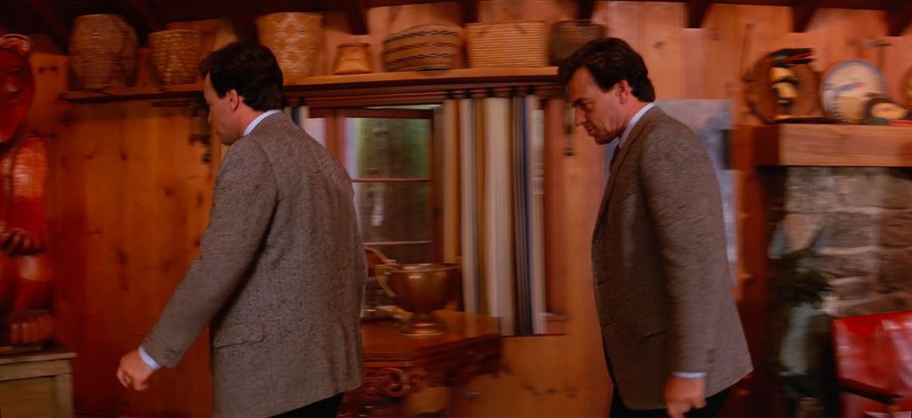 Leland Palmer leaving the dining room
