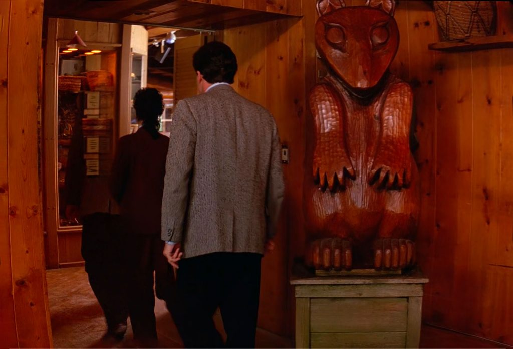 Leland Palmer leaving the dining room