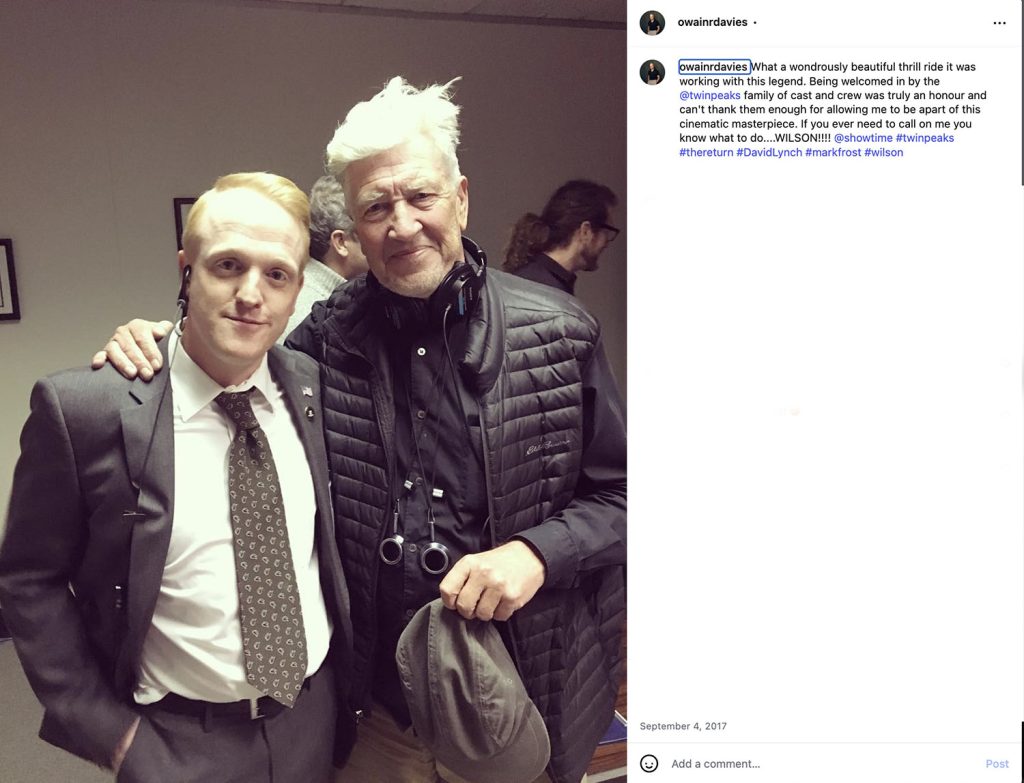 Owain Rhys Davies and David Lynch
