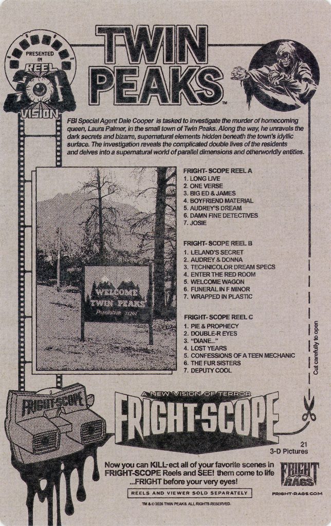 Twin Peaks Fright-Scope Reel Pack packaging