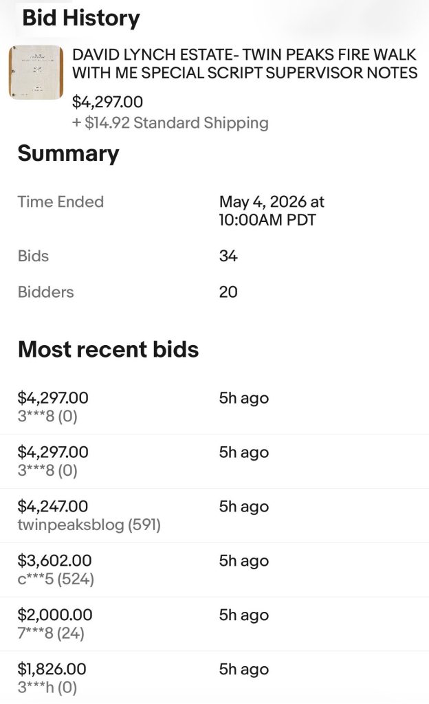 Bid History