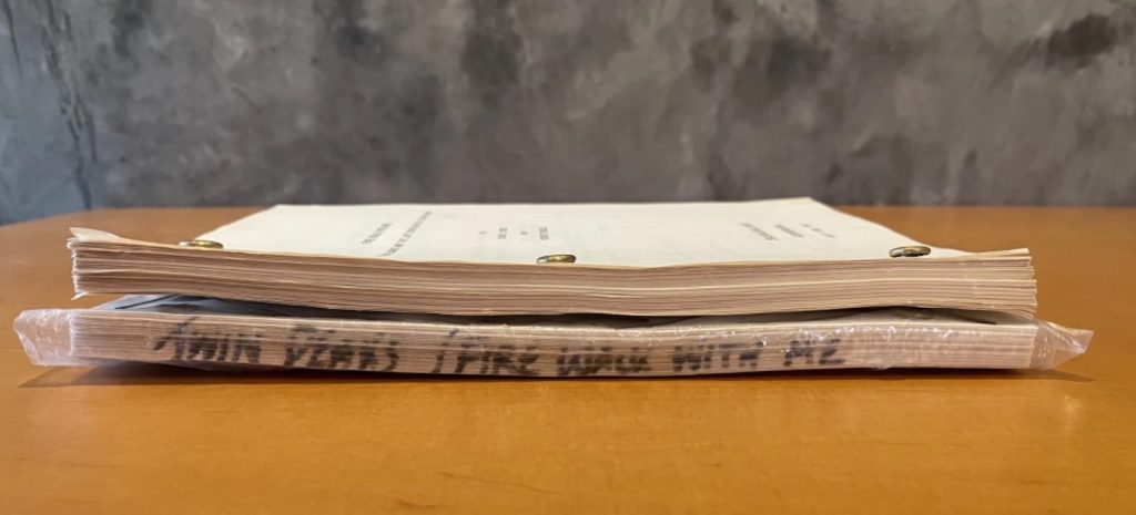Side of Twin Peaks: Fire Walk With Me Scripts