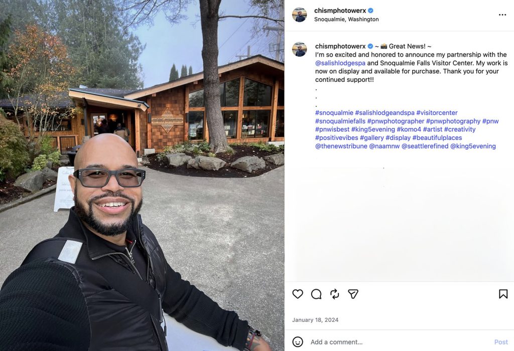Instagram post from Robert LaSalle Chism