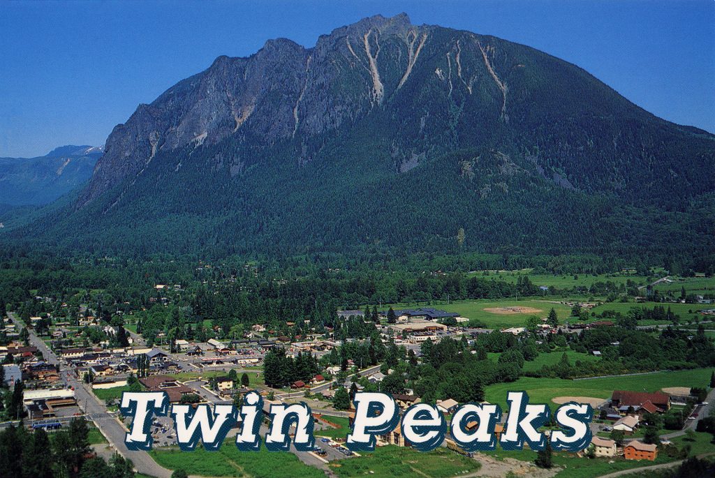 Front of Twin Peaks - North Bend Postcard by Smith-Western Co., Inc.