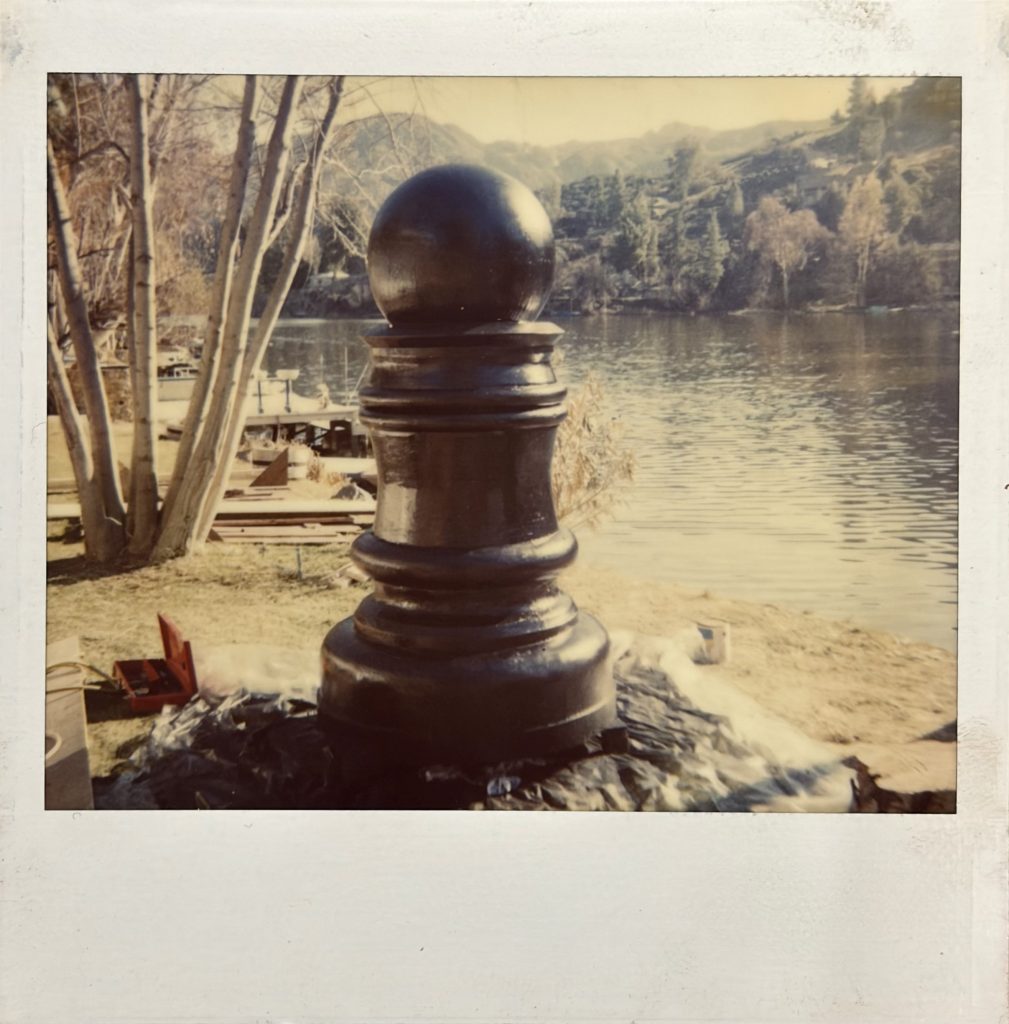 Polaroid of giant pawn by Malibou Lake