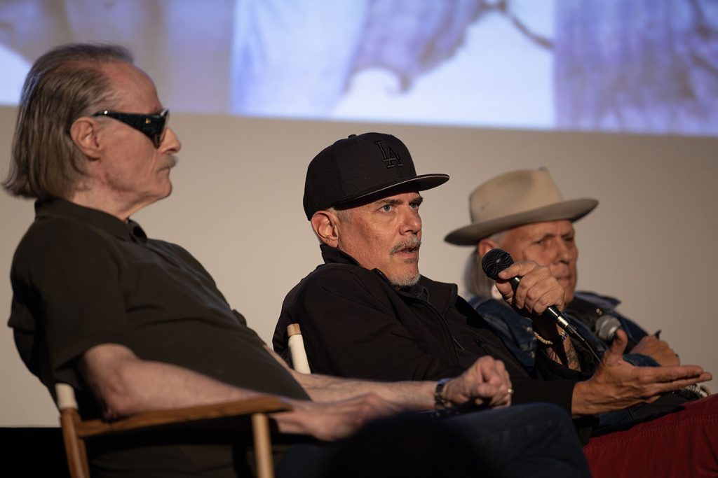 Harry Goaz, Dana Ashbrook, and Michael Horse on stage at the North Bend Theatre