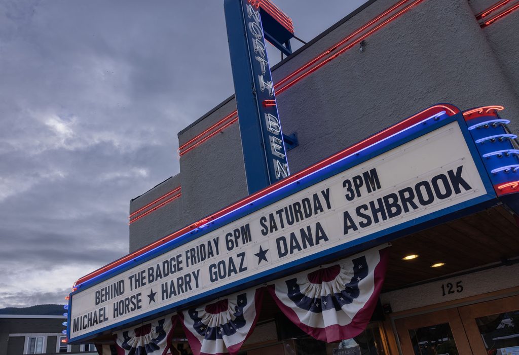 North Bend Theatre marquee