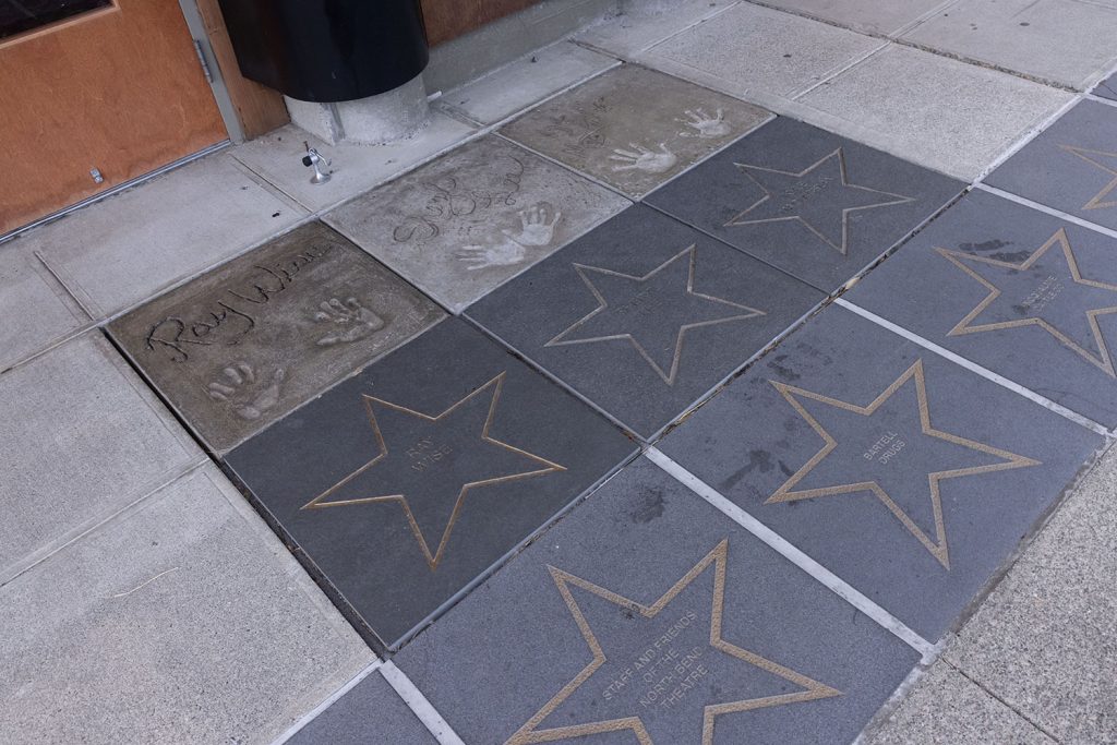 Walk of Fame outside North Bend Theatre